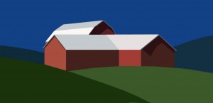 red white barn